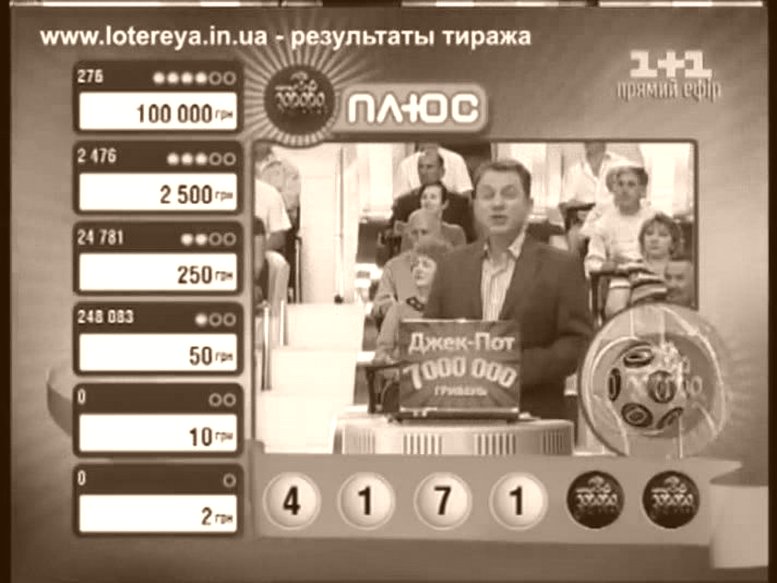 Тиража Лото ЗАБАВА